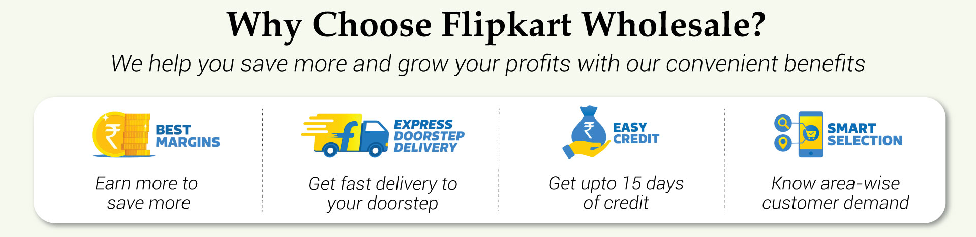Why choose Flipkart wholesale?